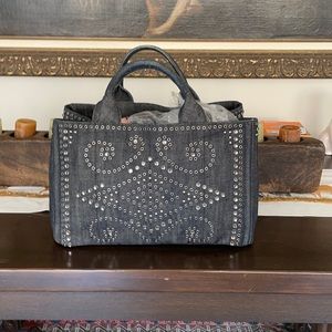 Stunning Prada large denim tote